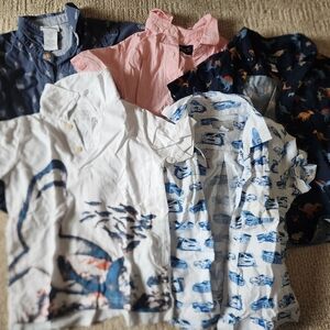 Tommy Bahama Childrens Place Boys 4T Cotton Button-Up Shirts